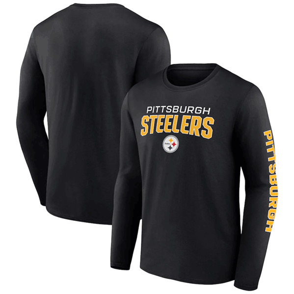 Pittsburgh Steelers Black Go the Distance Long Sleeve T-Shirt